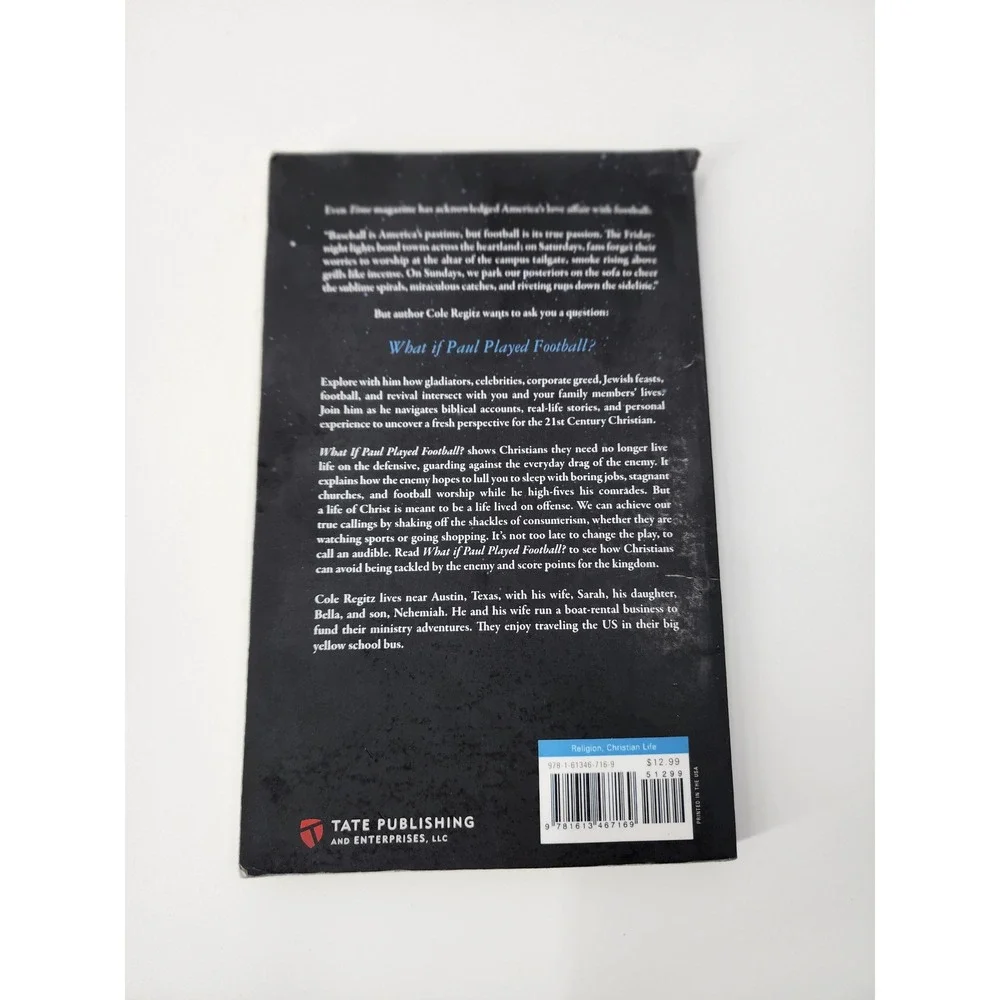 What‎ If Paul Played Football Cole Regitz Paperback Christian Life Religion Book